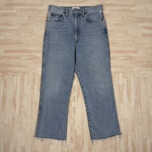 Agolde Womens Jeans Size 27 Pinch Waist High Rise Kick In Riptide Light Wash